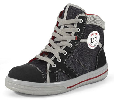 ELTEN Sicherheitsschuhe SENSATION Mid ESD S2, Damen und Herren, Leder/Textil, Stahlkappe, leicht, sportlich, Schwarz, im Sale